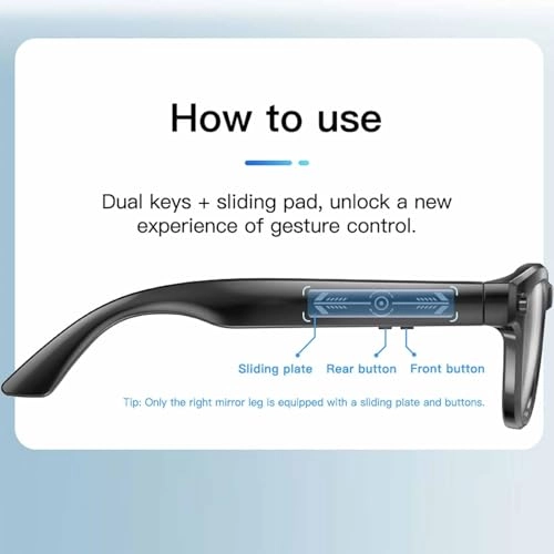 AI Translation Glasses - 134 languages IP65 waterproof Wireless calls