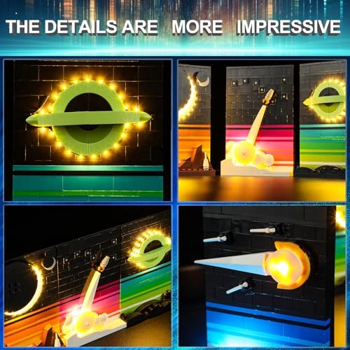 LED Light Kit for LEGO 21340 Tales of The Space Age Set - Plastic