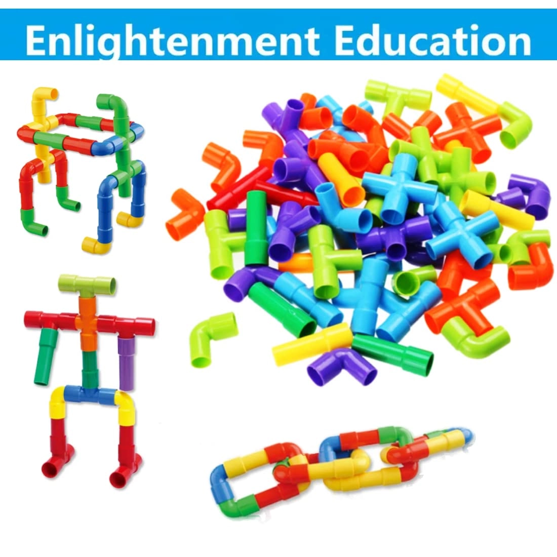 Pipe Building Blocks - 50 pcs