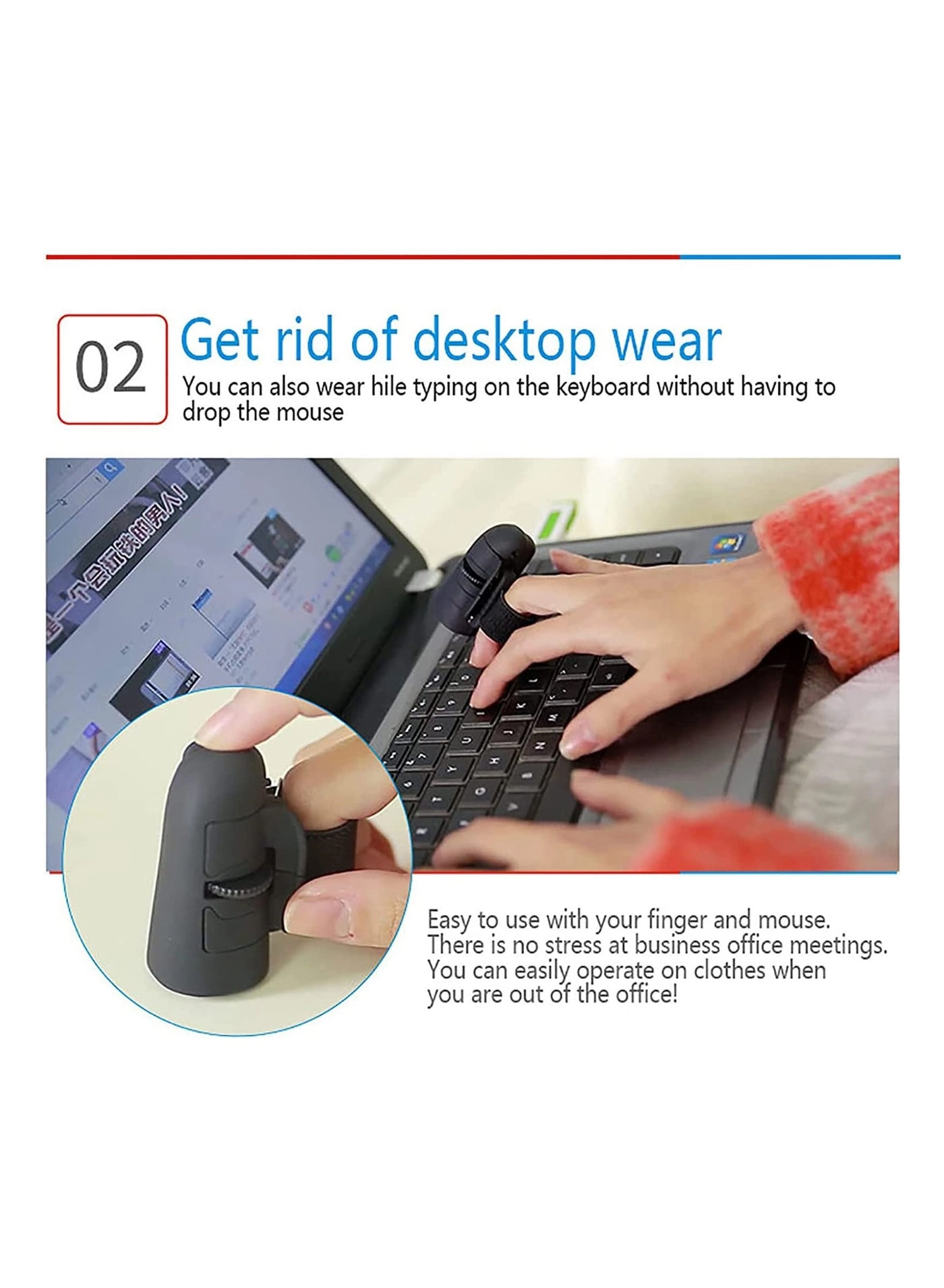 Finger Ring Mouse - Bluetooth