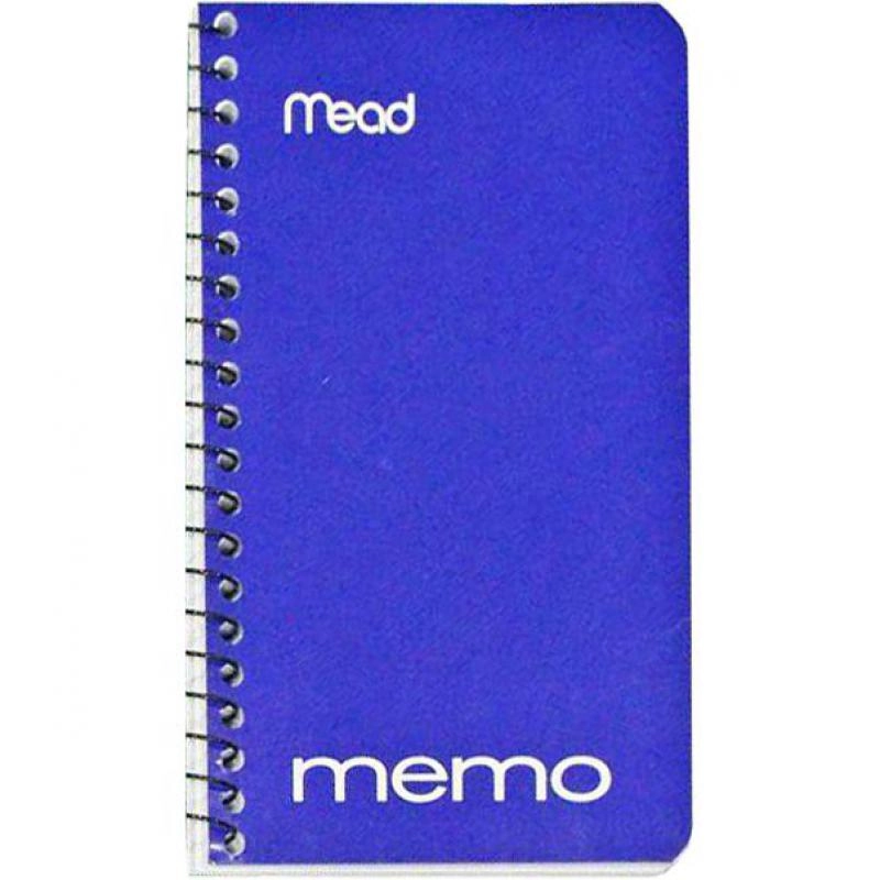 Memo Notebook 3 X 5 Spiral - Lined 60 Sheets