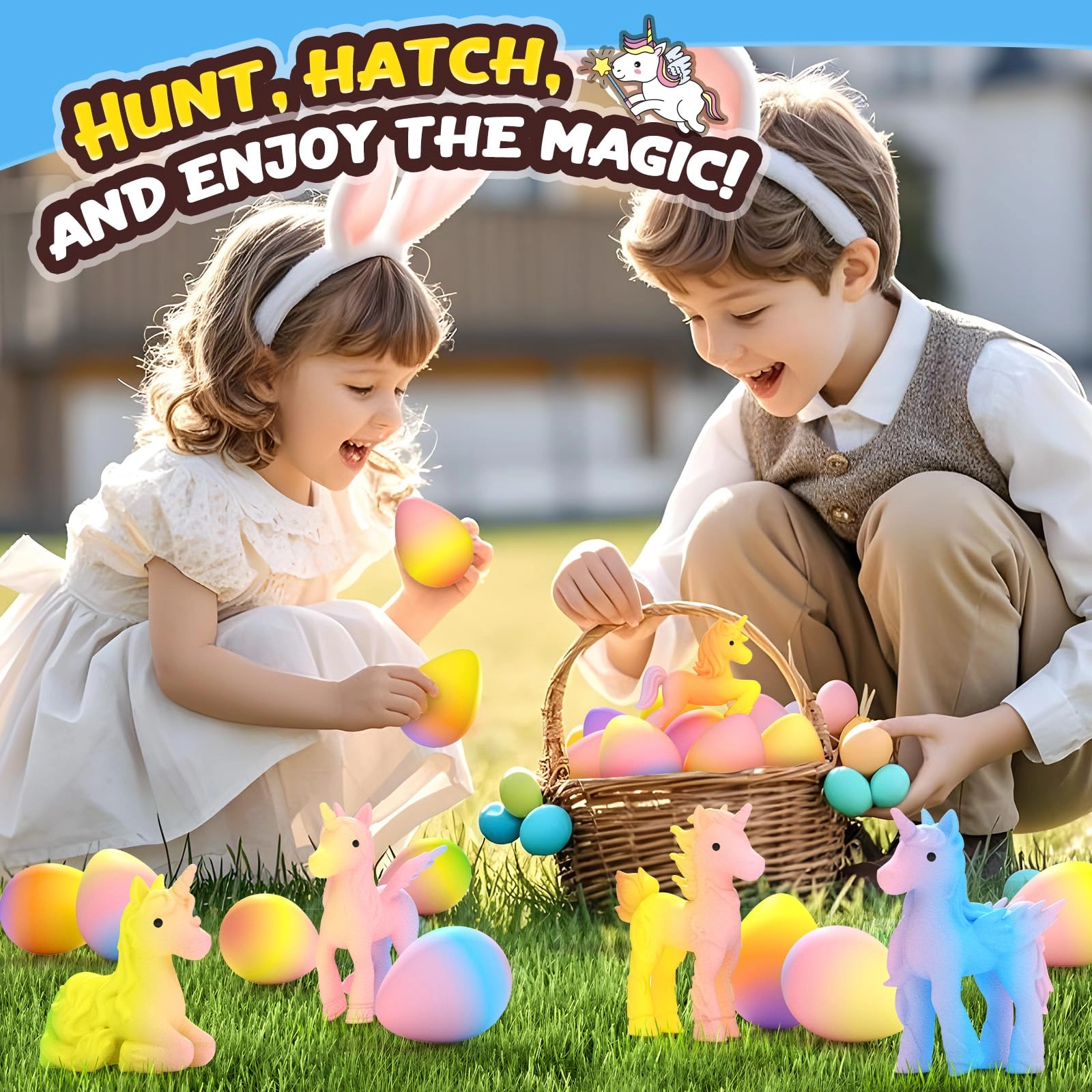 Hatching Unicorn Eggs - 3+ years 6 pcs