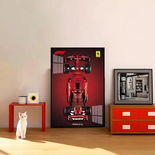 Racing Car Wall Sign (42207) - 50 x 80 cm Aluminum