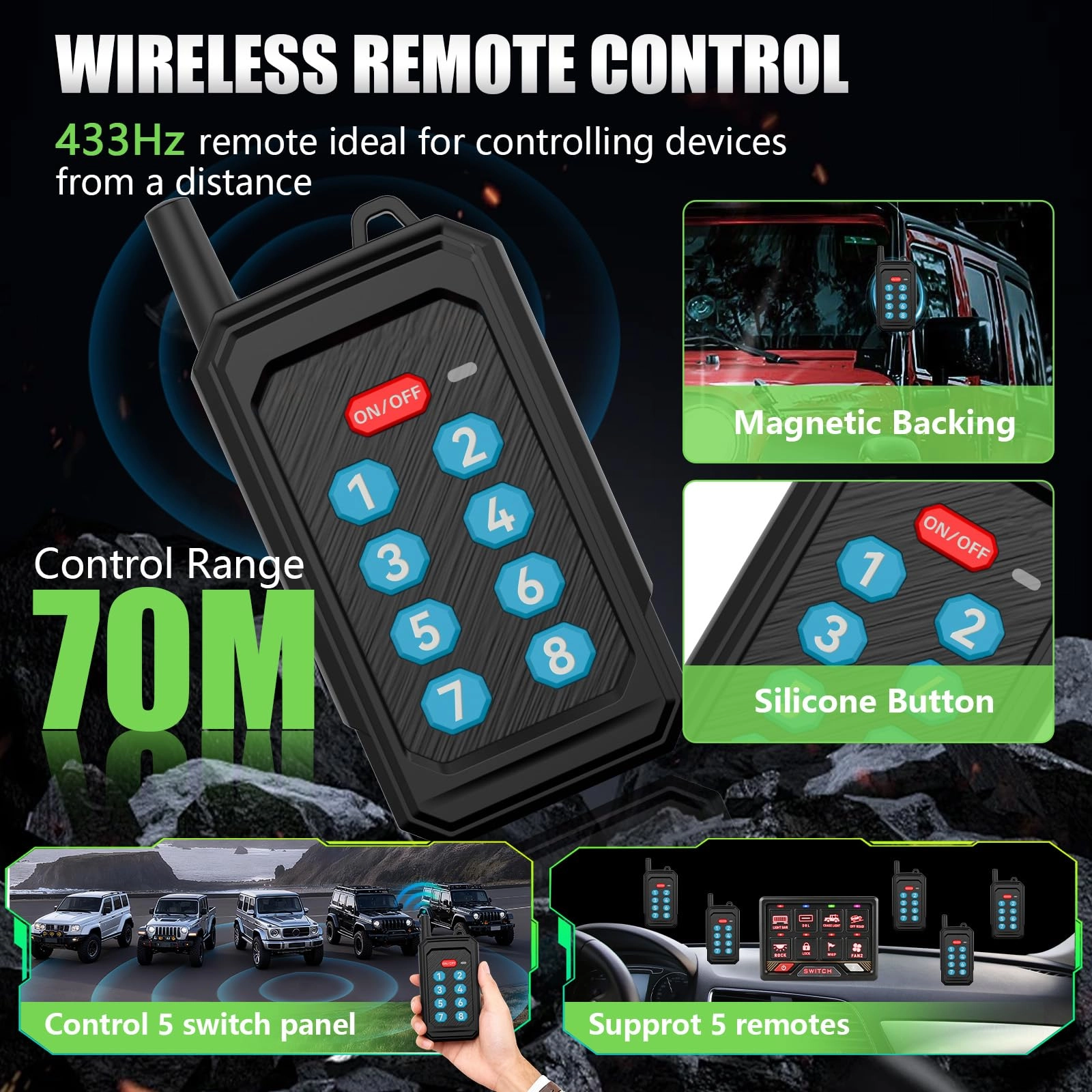 RGB Switch Panel - APP Control Bluetooth Dimmable