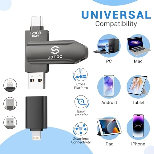 Photo-Stick-iPhone - USB 3.0 Lightning USB-C 128GB