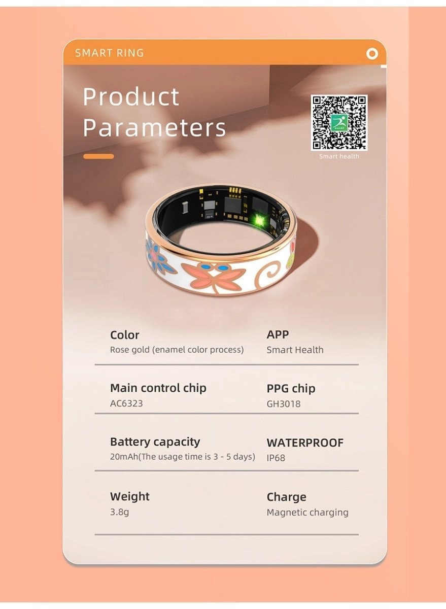 SMART RING - NFC IP68 Health Monitoring