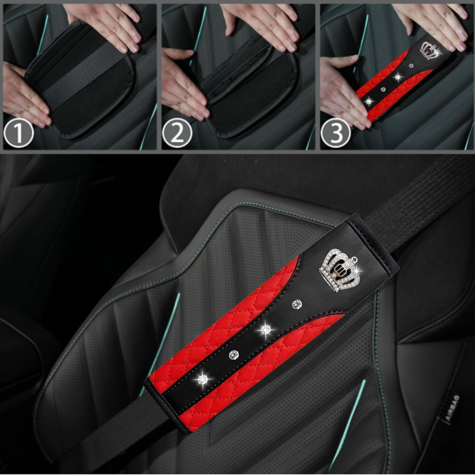 Bling Car Accessories Set