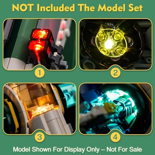 Light kit Compatible with Lego 75433 Jango Fett's Starship