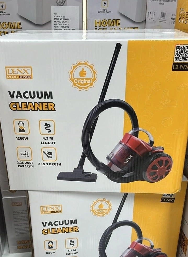 Multi-Cyclonic Bagless Corded Canister Vacuum Cleaner - 2.2 L 1200 W 4.2m cord
