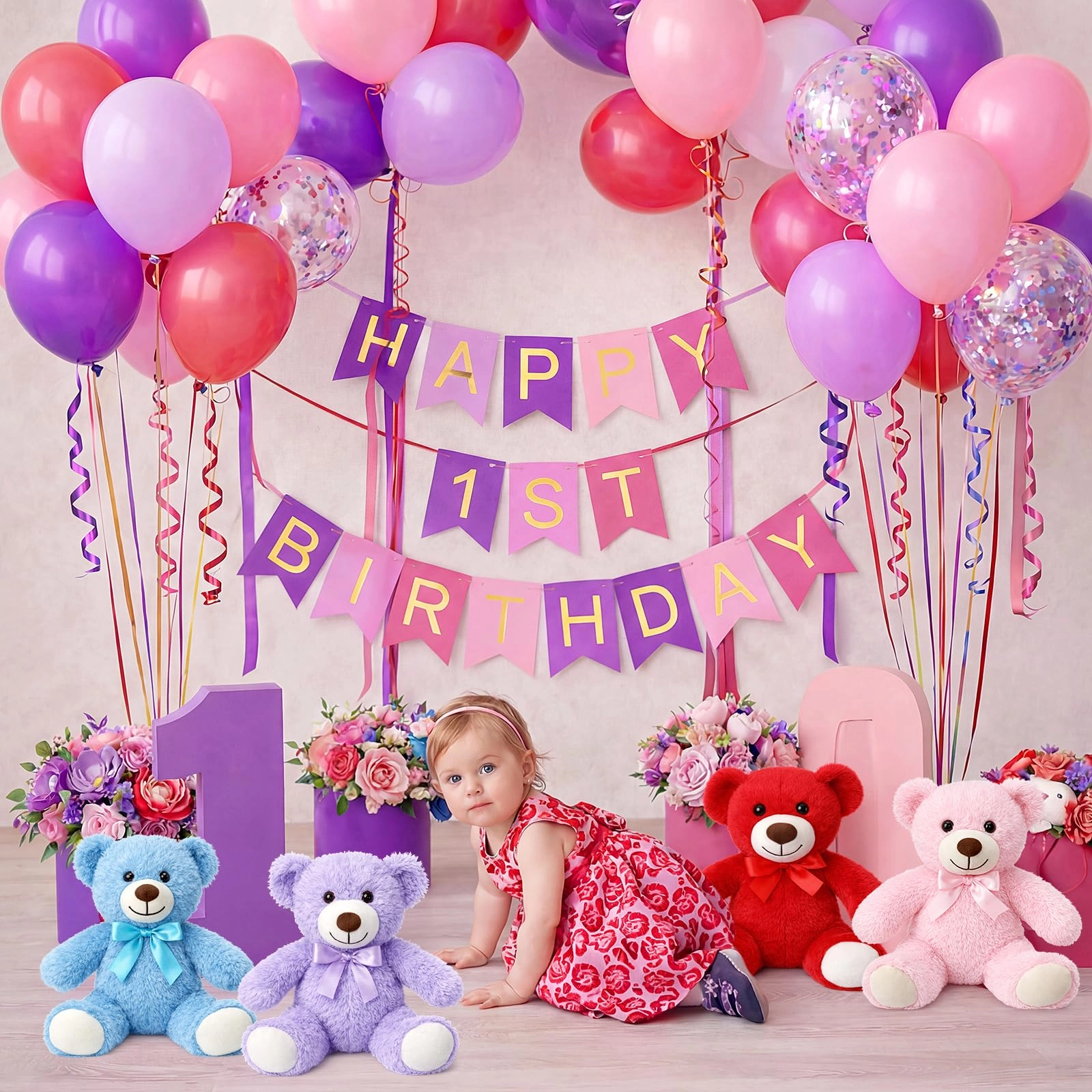 Teddy Bears - 35 cm 4 Pack