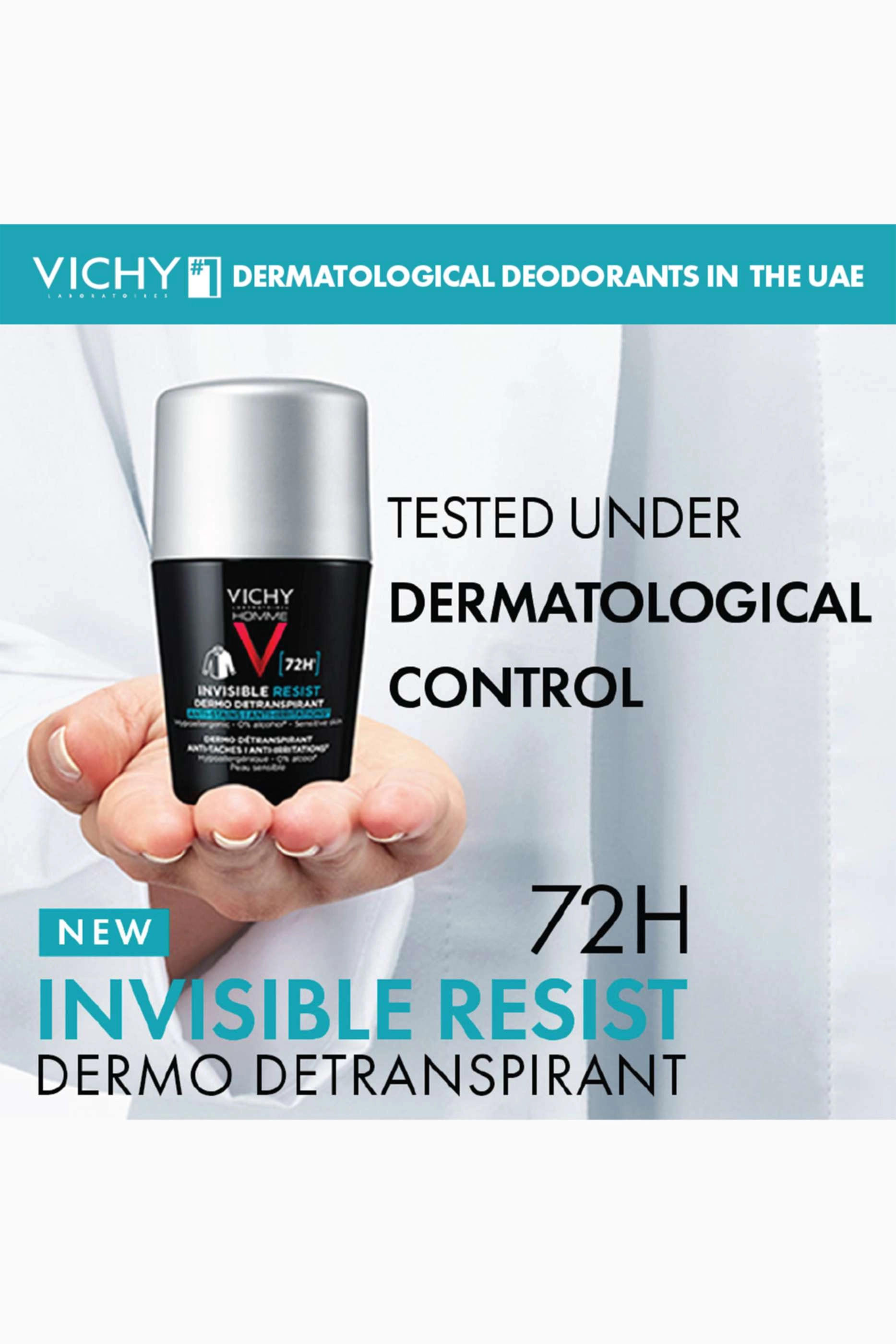 72-Hour Anti-Perspirant Homme Deodorant - No scent 50 ml