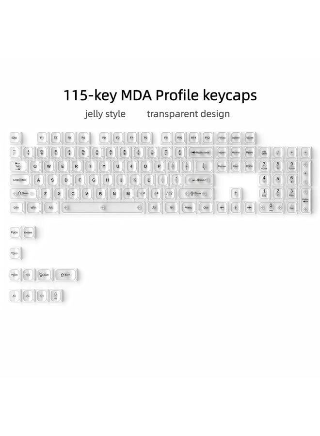 Coffee Clear keycaps - 115key