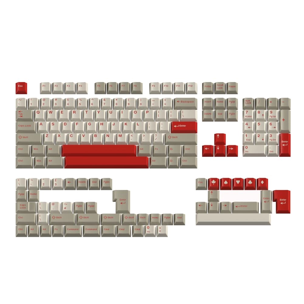 142 Key Cherry Profile Keycap Set - PBT Translucent Characters