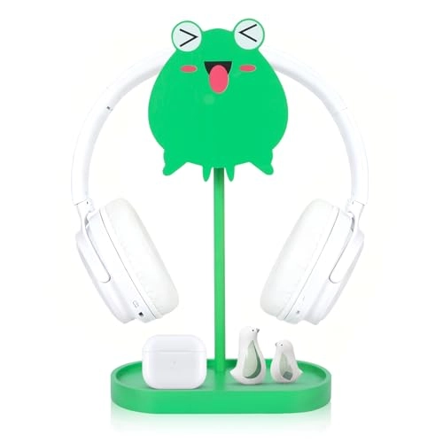 Headphone Stand for Over-Ear Headphones - Storage Tray Cable Holder