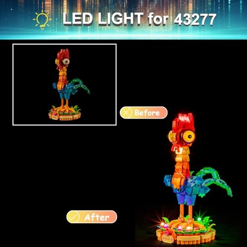 LED Light Kit for LEGO Heihei 43272
