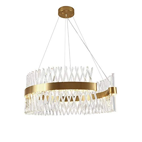 Crystal Chandelier - Golden white light