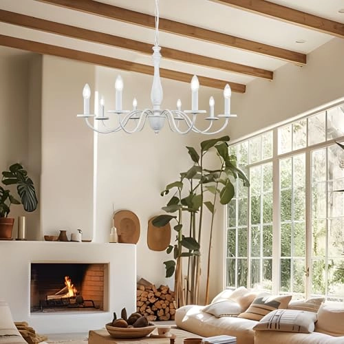 8 Lights Chandelier - Dimmable