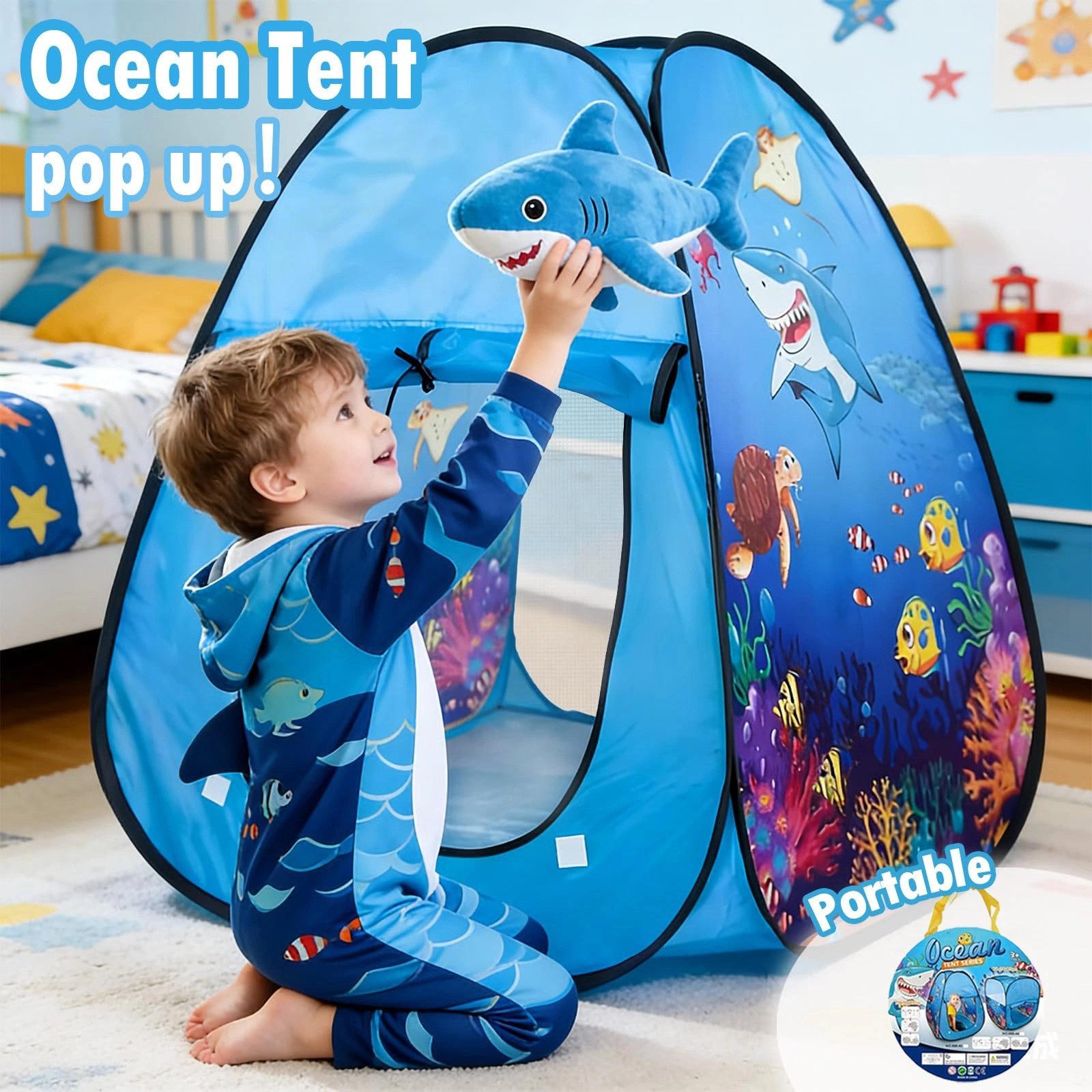 Kids Play Tent - Dinosaur One Size Portable