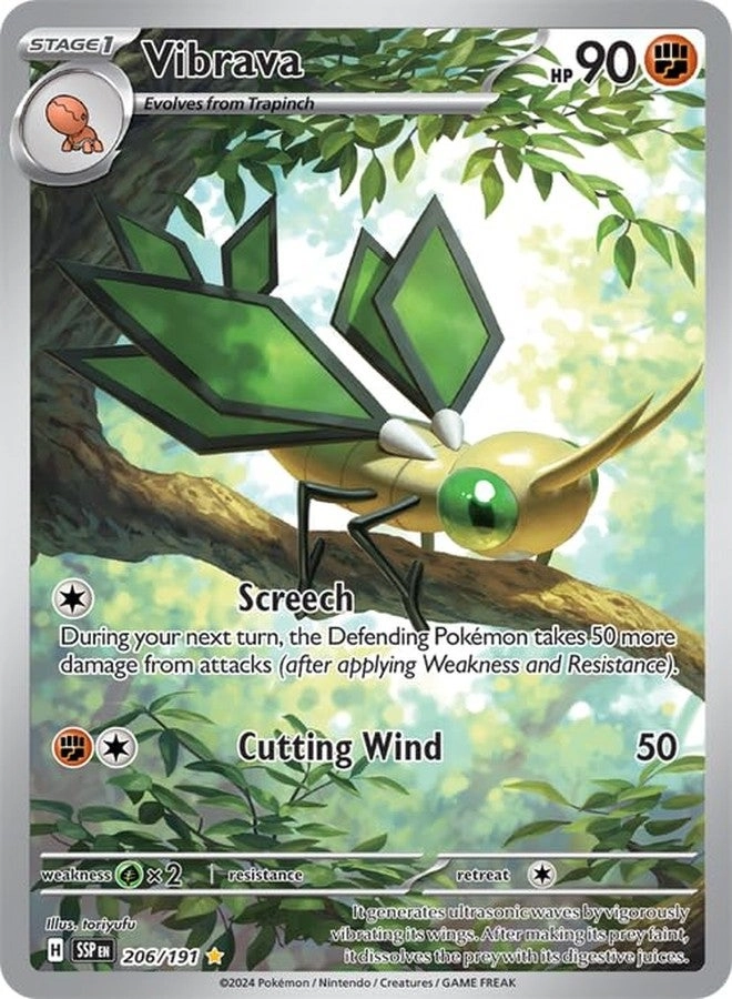 Pokémon Vibrava 206/191 - Surging Sparks
