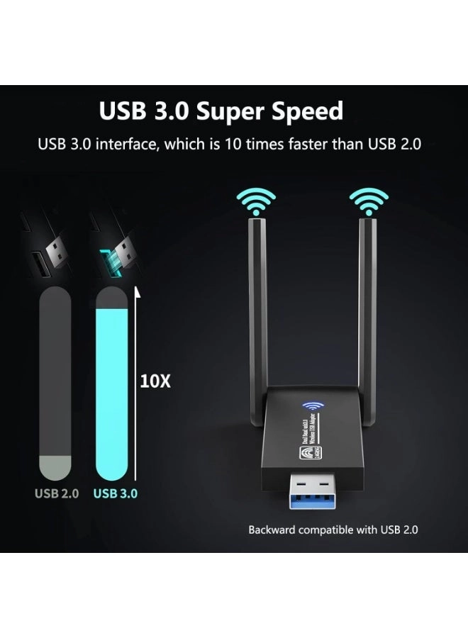 USB WiFi Adapter - 5.8GHz/2.4GHz USB 3.0 Wireless