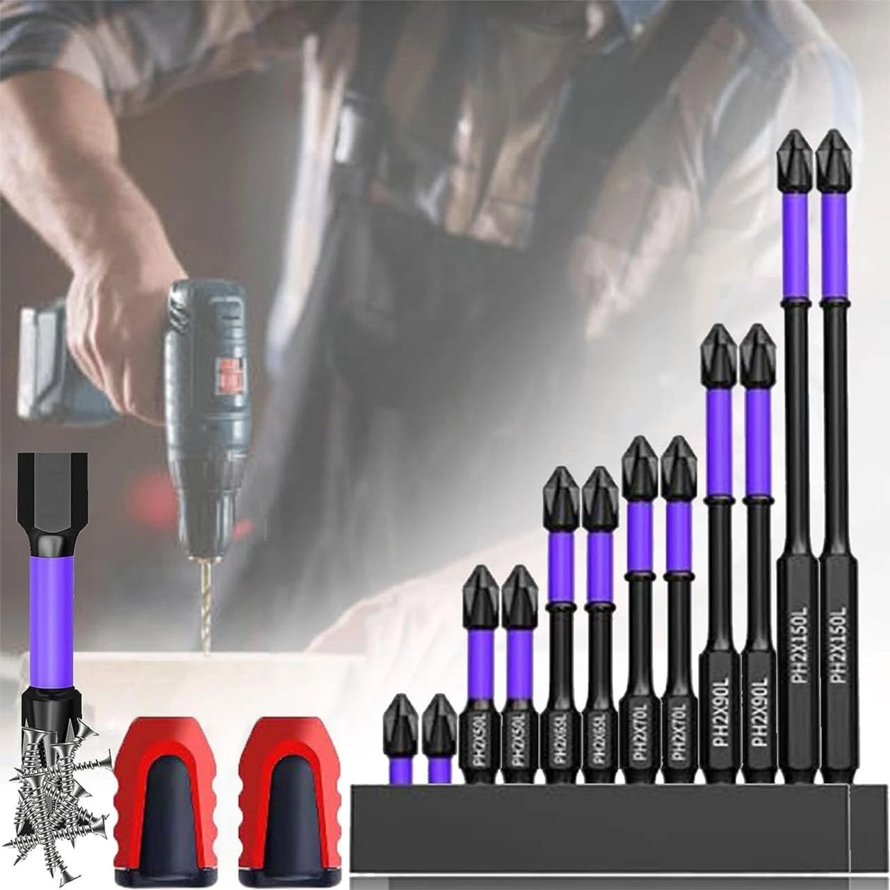 Zeamyhy Screwdriver Drill Bit Set - 14PCS