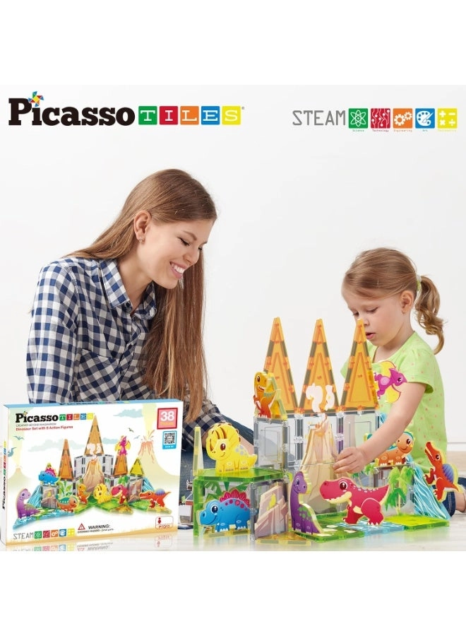 Magnet Tiles - Dinosaur 38 pcs