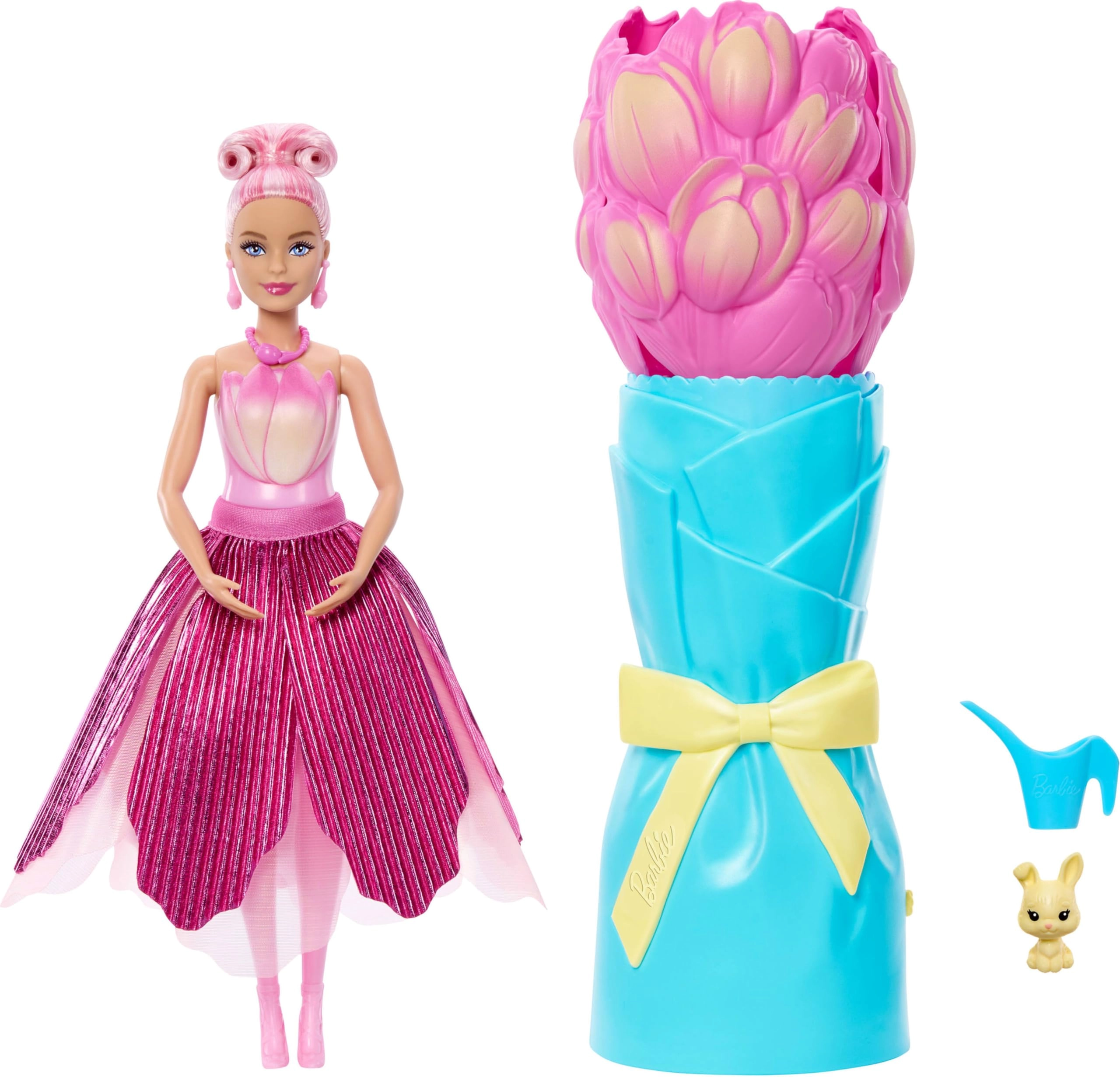 Barbie Petal Pop - Scented Bouquet Reveal Pet Bunny Ages 3+
