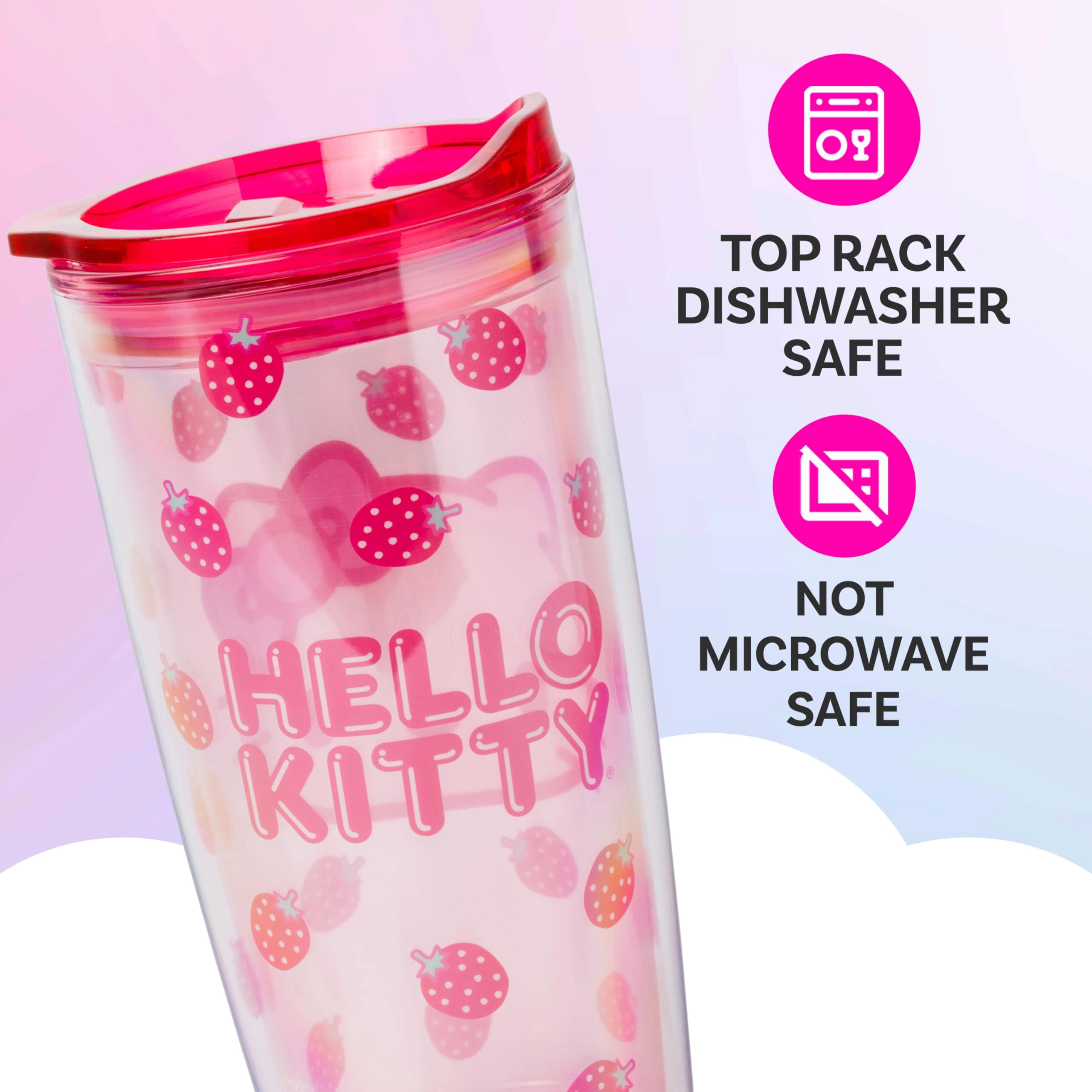 Plastic Hello Kitty Travel Tumbler - 591ml