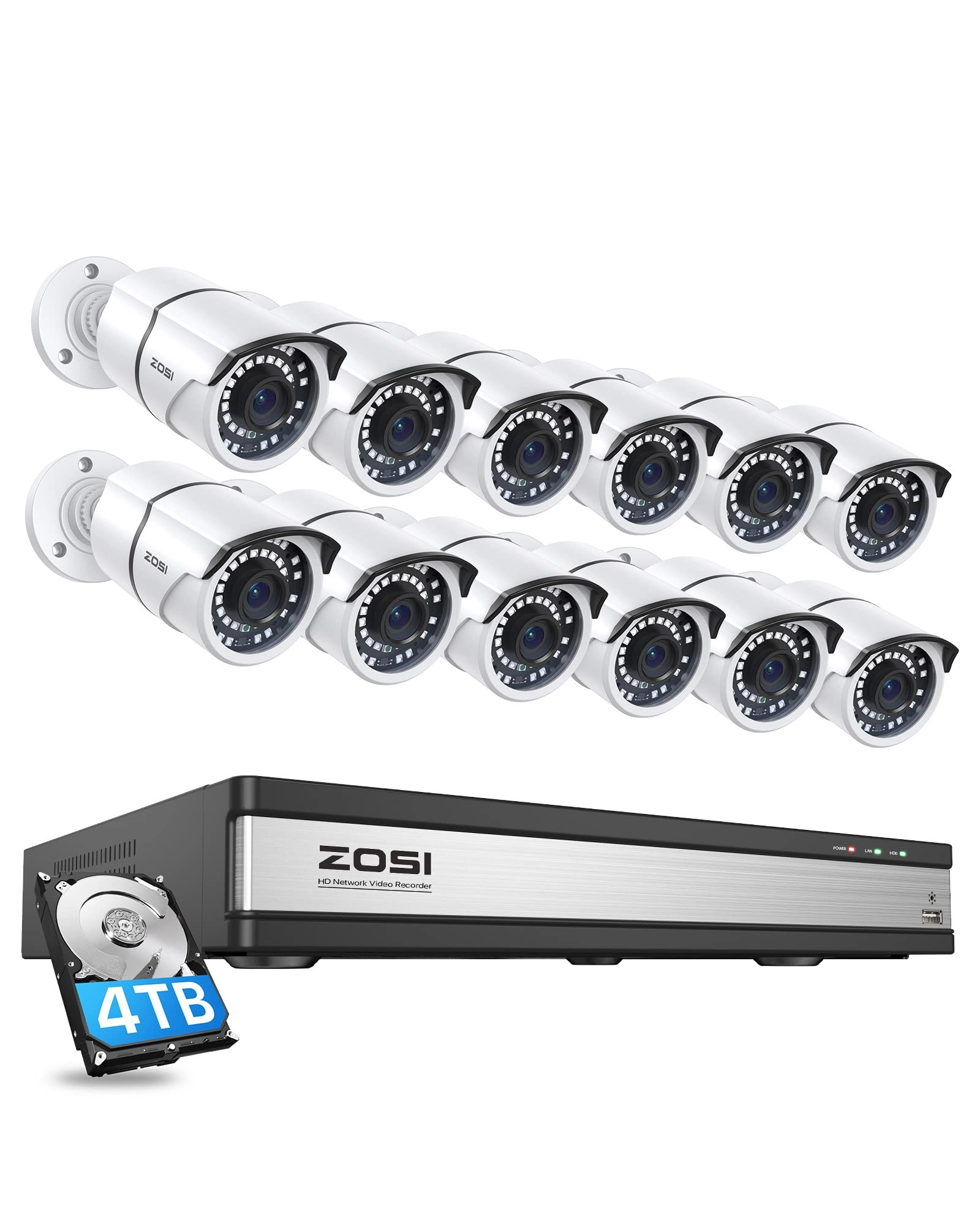 Zosi 16DK-2615W12-40-US-A1 - 16 channels