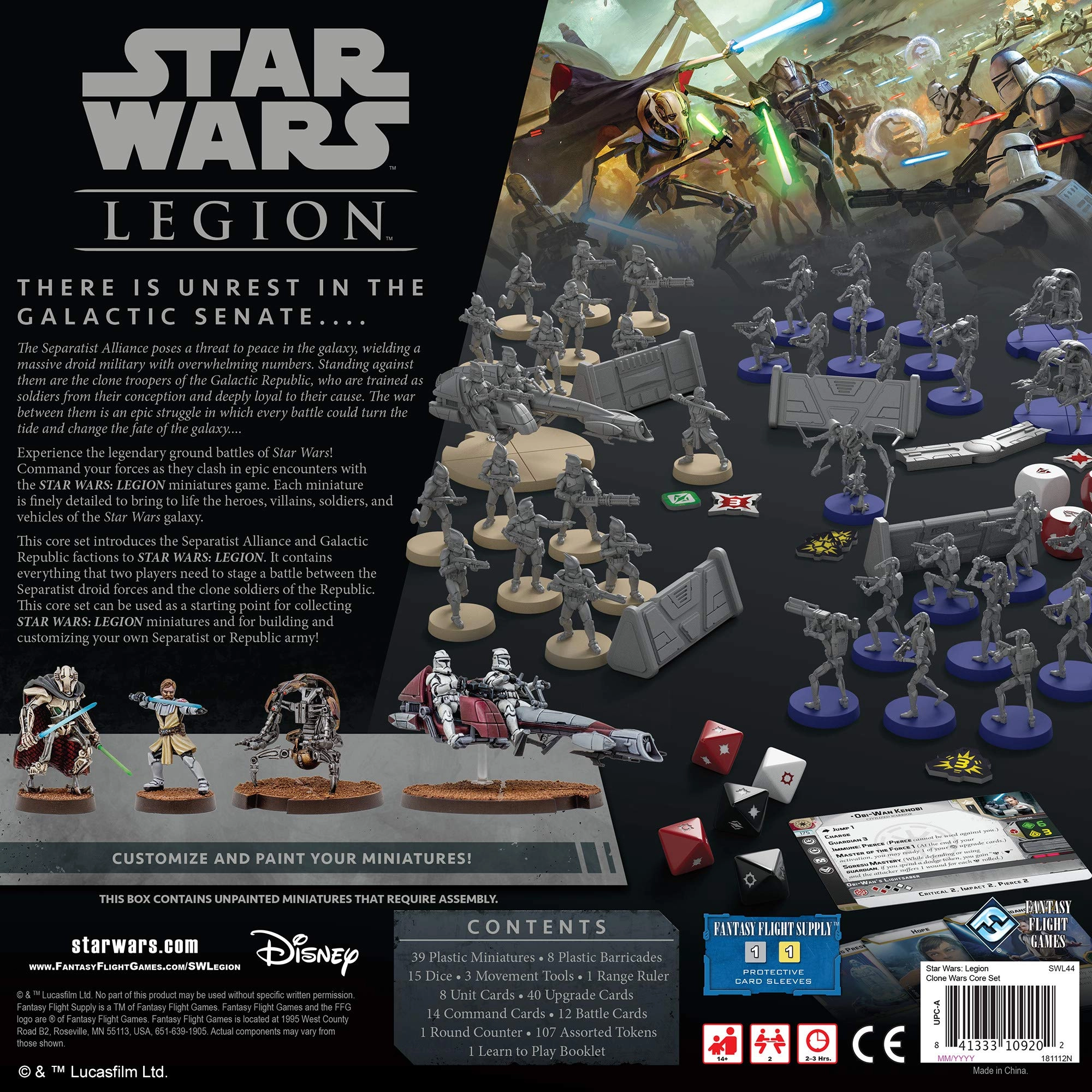 Star Wars Legion Clone Wars CORE SET