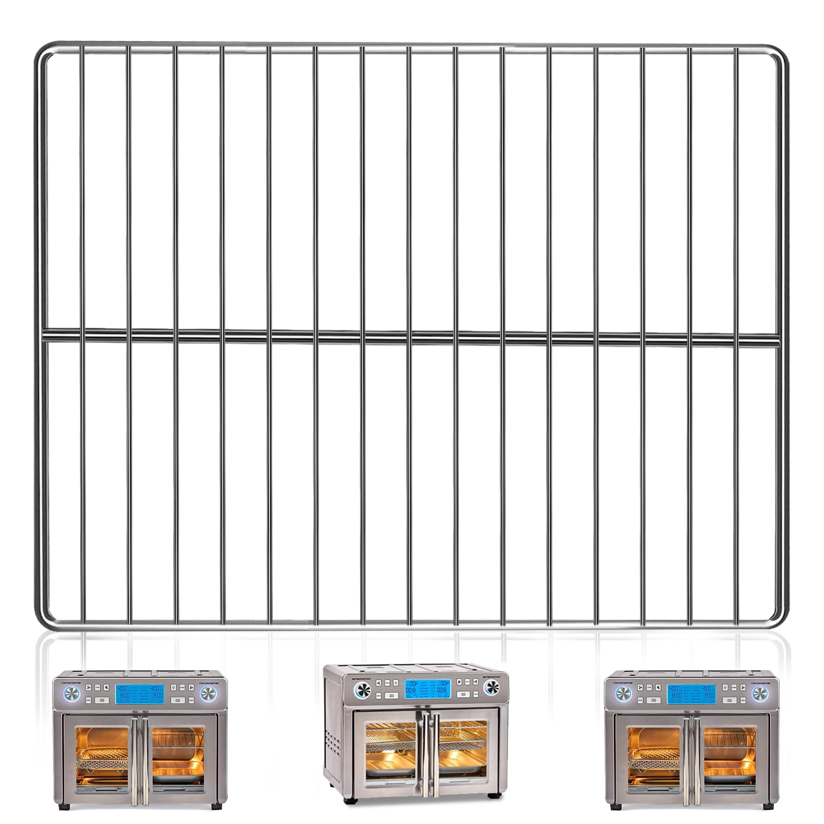 Air Fryer Grill Pan - Stainless Steel 1