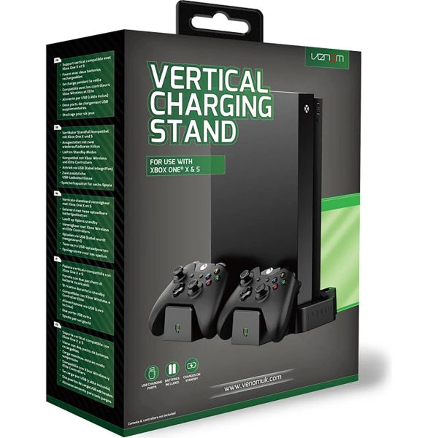 Vertical Charging Stand - Powered via USB (cable included) Xbox One X and S