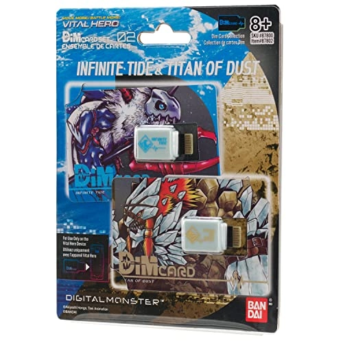 Digimon Vital Hero DIM Card Pack (Infinite Tide & Titan of Dust) - 2pcs