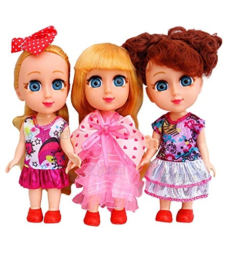 Cuties Doll - Pack of 3 6 Inches Vinyl