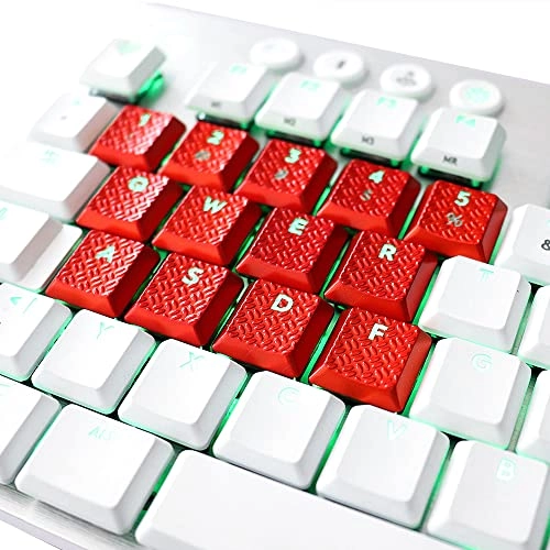 13pcs key Texture Tactility Backlit Keycaps Replacement - 13 Keys Compatible for Logitech G813/G815/G913/G915 TKL RGB Mechanical Gaming Keyboard