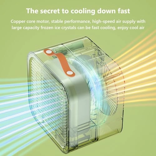 Portable Air Conditioner - 3-Speed USB-Powered Green