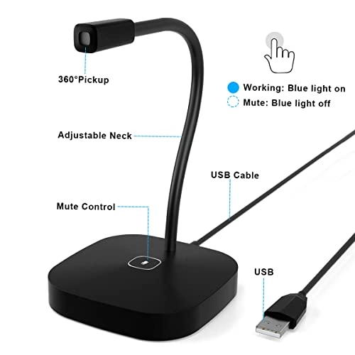 Y01A/Y01B USB+3.5mm-Mini-Jack Microphone