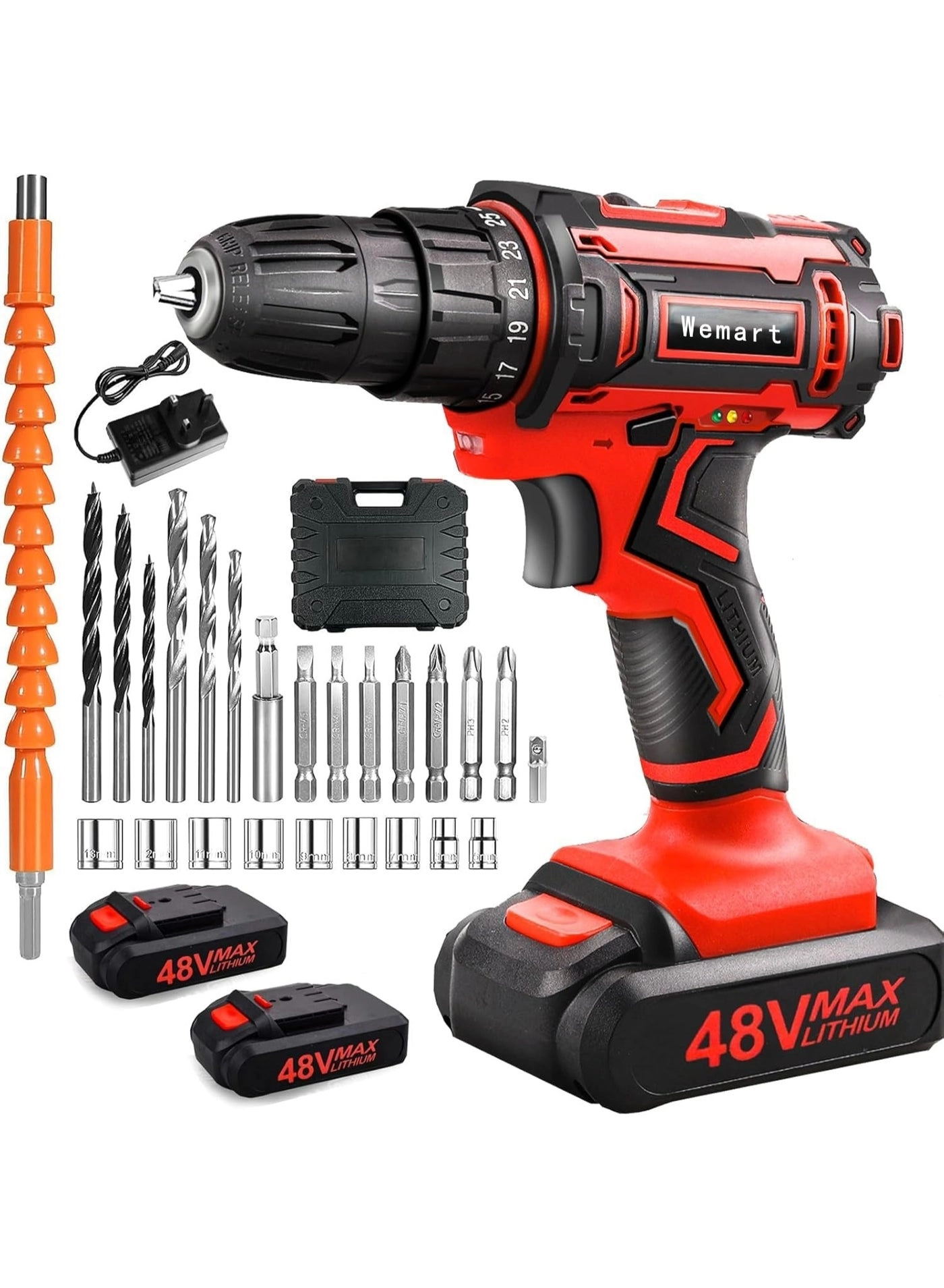 Cordless Drill Set - 1.5 Amp Hours