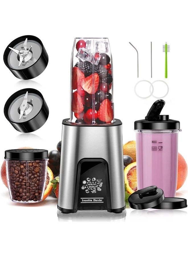 Zeemey Healthy-B1 - 3-in-1 Personal Compact Sports Blender 6-leaf Stainless Steel Blade