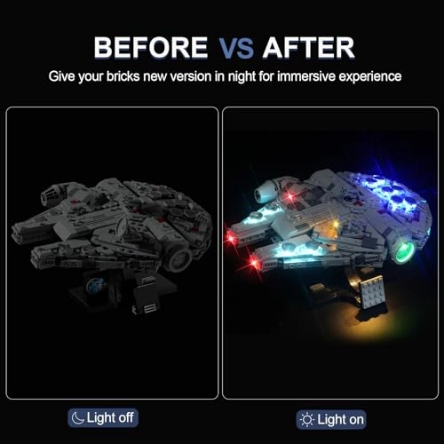 Light Kit for Lego Millennium Falcon 75375 - Warm White