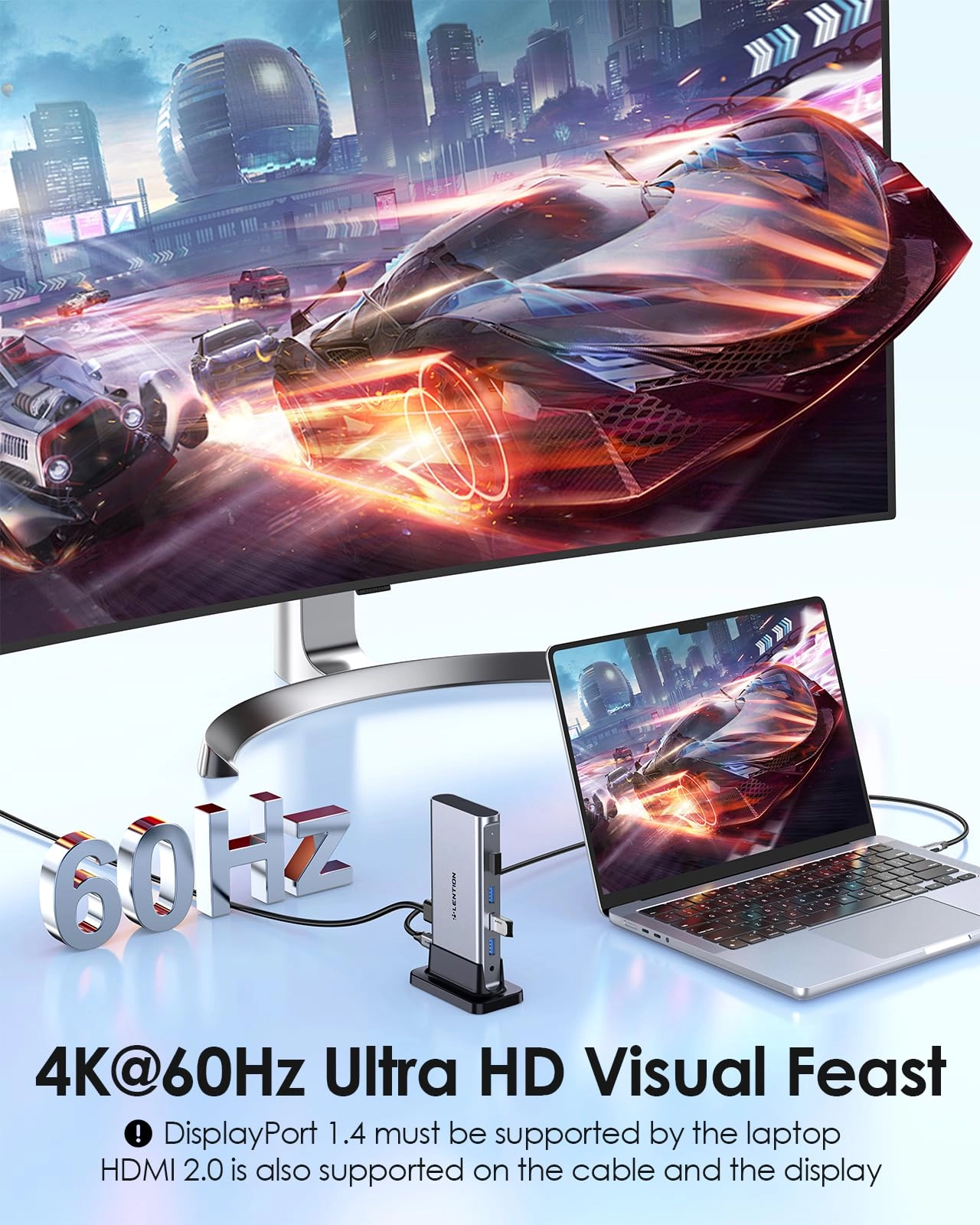 USB C Docking - USB 3.0/2.0 4K@60Hz