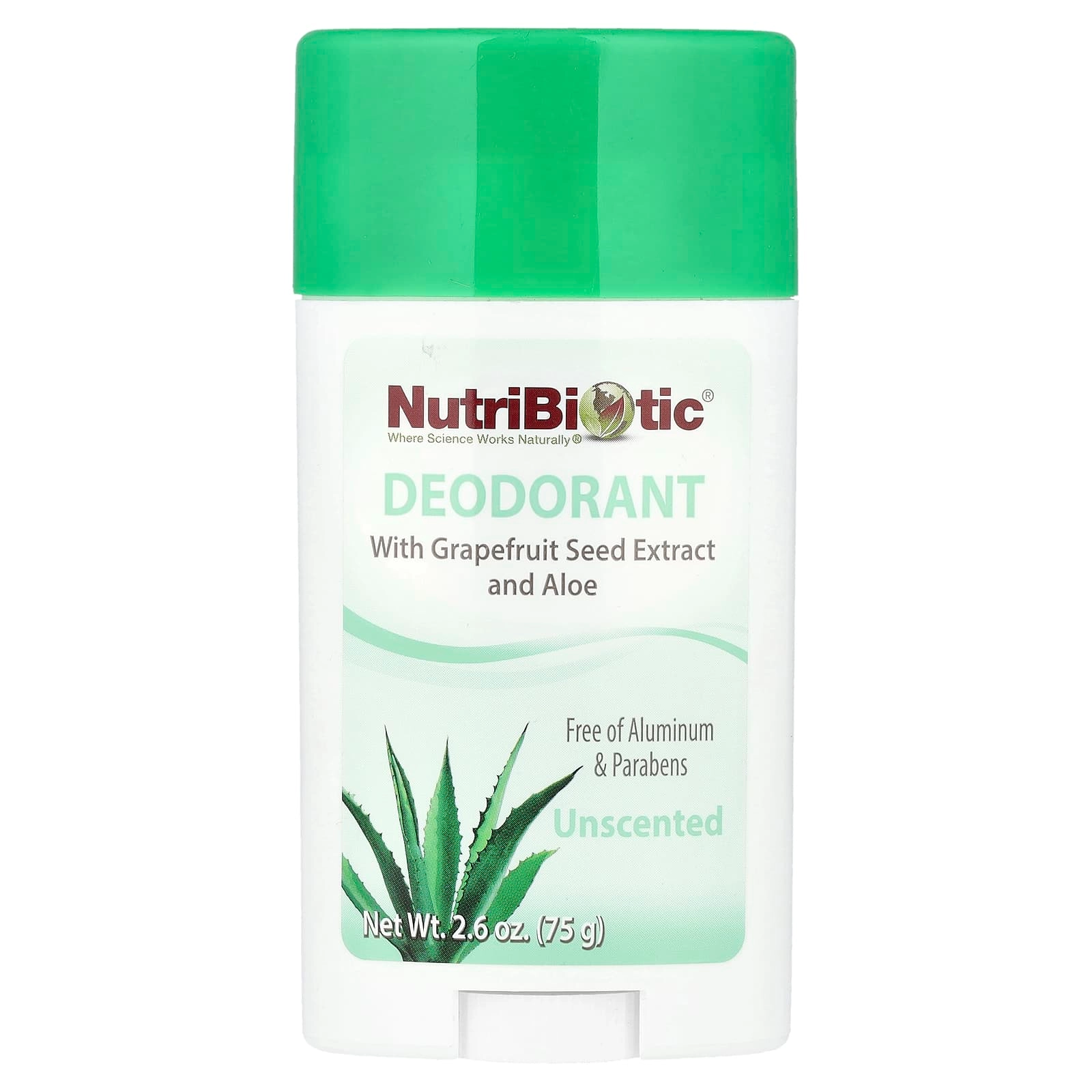 NutriBiotic Deodorant - Unscented 75 g