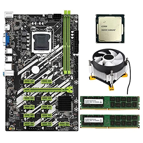 B250 - 12 PCI-E Slots + G3930/G3900 - LGA 1151 + 4G DDR4 RAM - 2x4G + CPU Fan