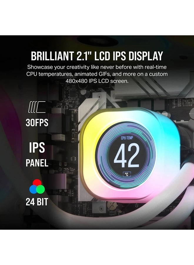 iCUE H150i Elite LCD XT - Three AF120