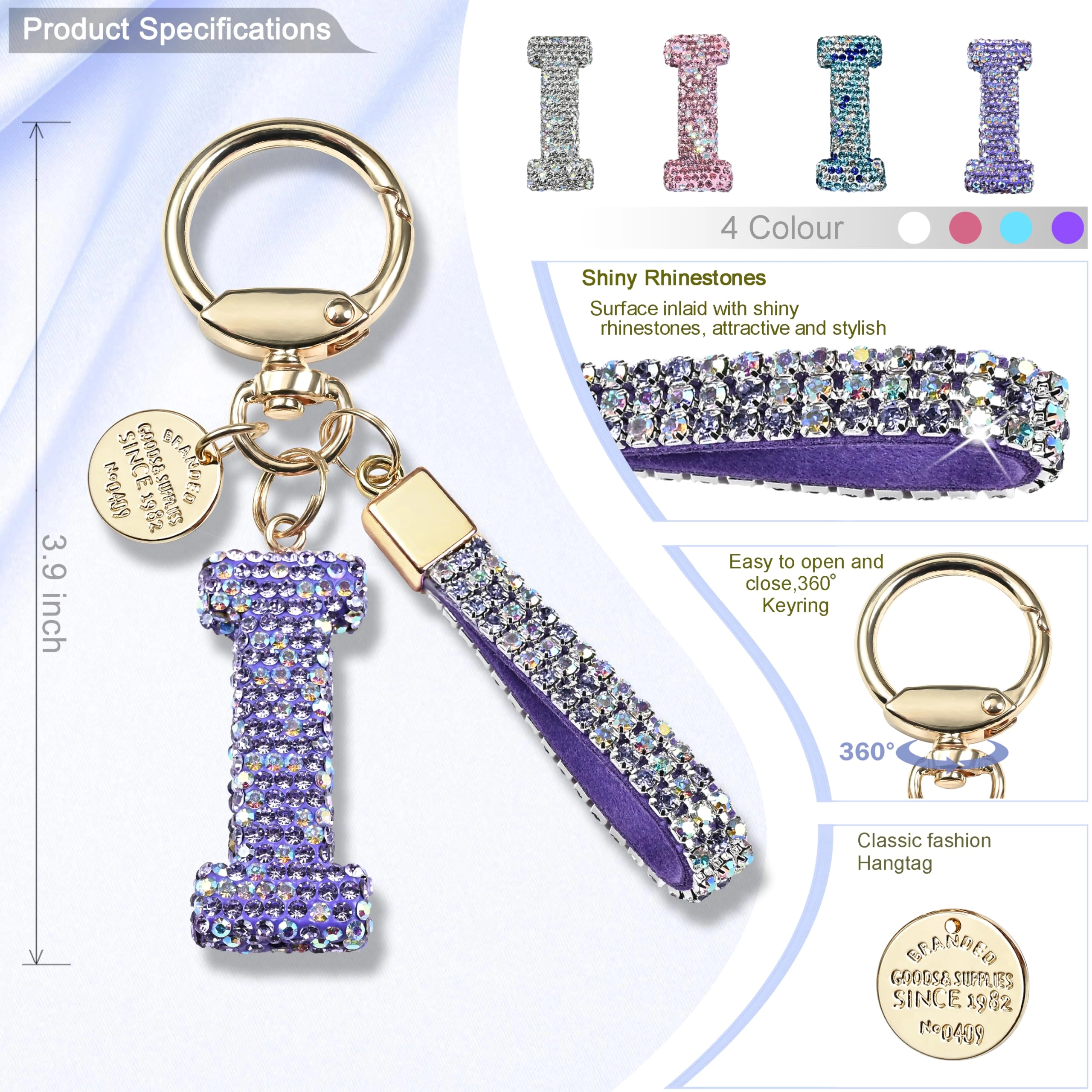 Initial Letter Keychain - Letter