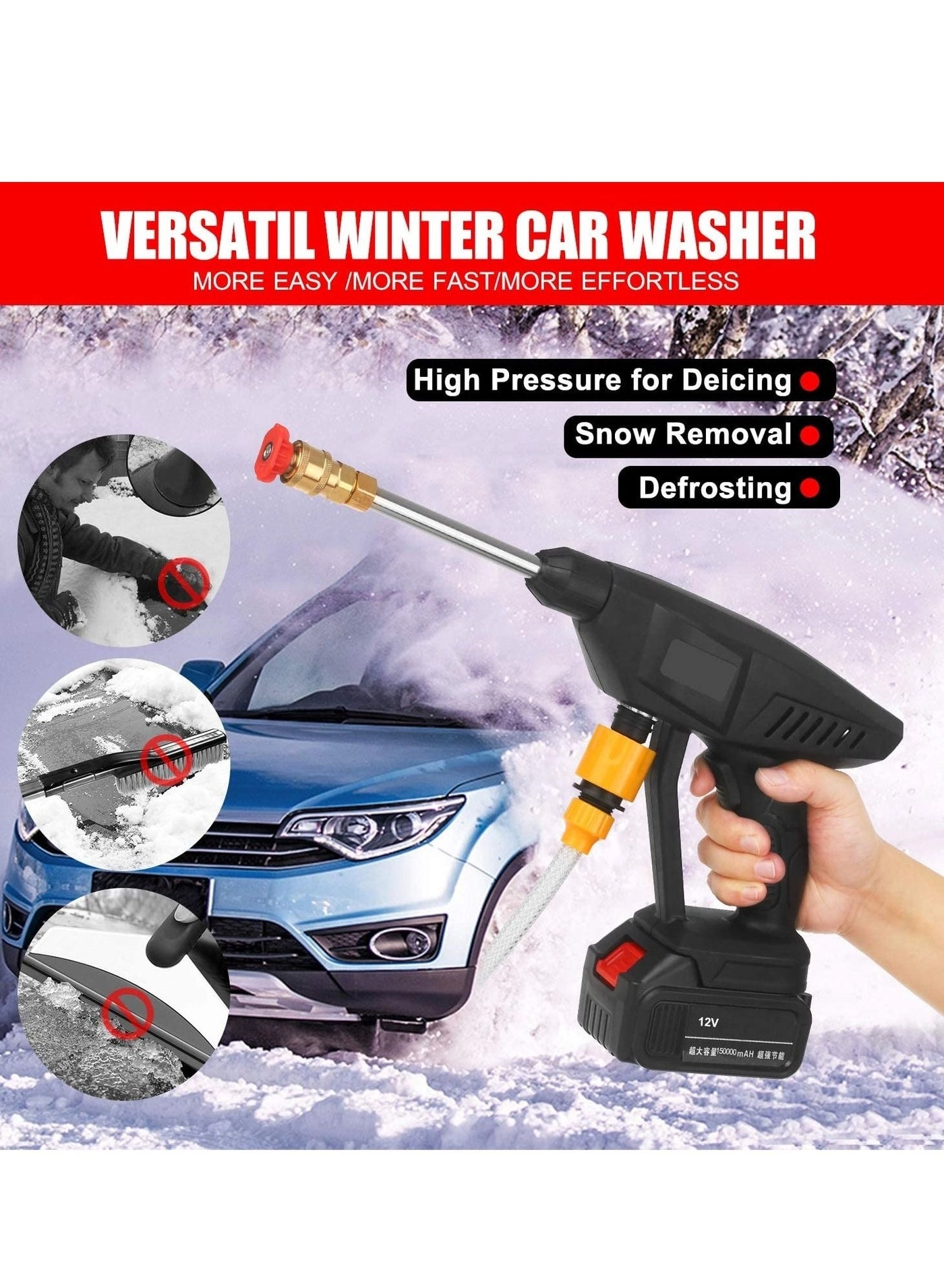 Cordless Portable Washer - 48V 30Bar 200W