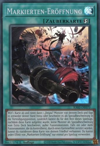 (Near Mint) RA03-DE070 - Marked Opening Super Rare German 1st Edition Yugioh