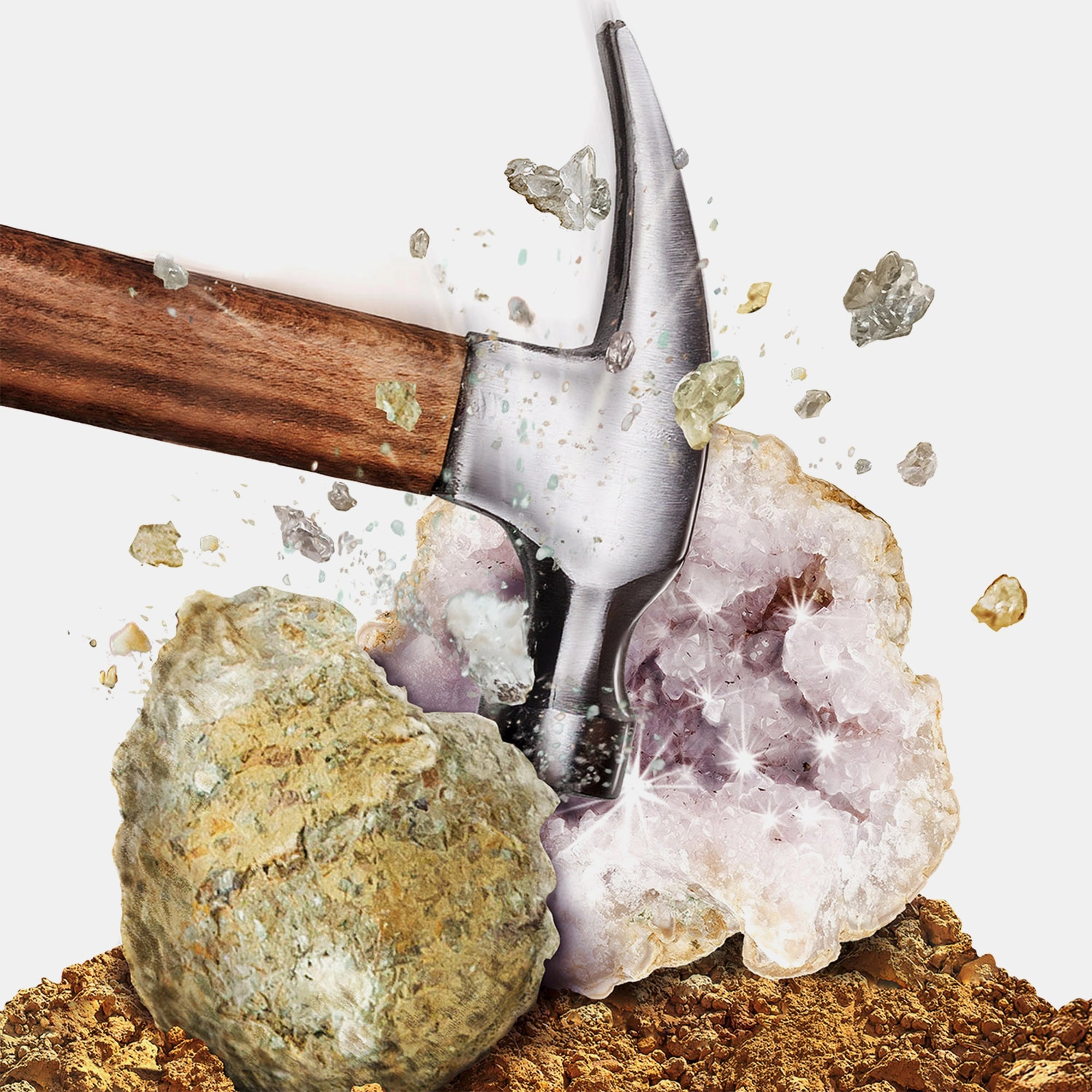 Break Open 2 Geodes Science - 8 years+ 6 pieces