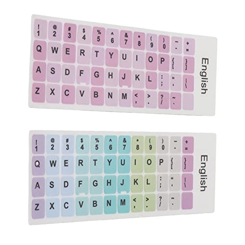 Keyboard Stickers - 2pcs English PVC