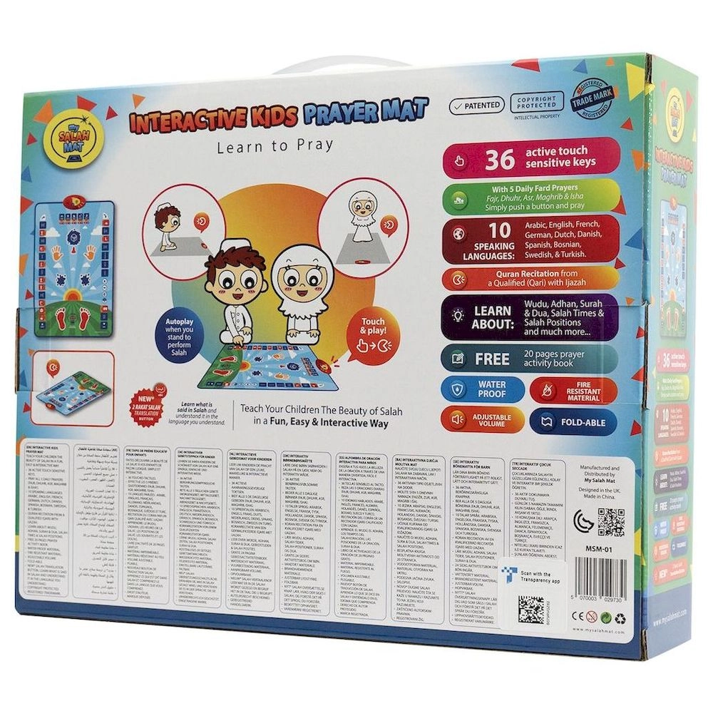 Interactive Kids Prayer Mat - Suitable for 3 years & above